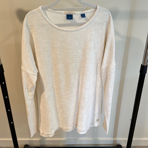 Scotch & Soda Other - Scotch and Soda Textured Long Sleeve White T-Shirt